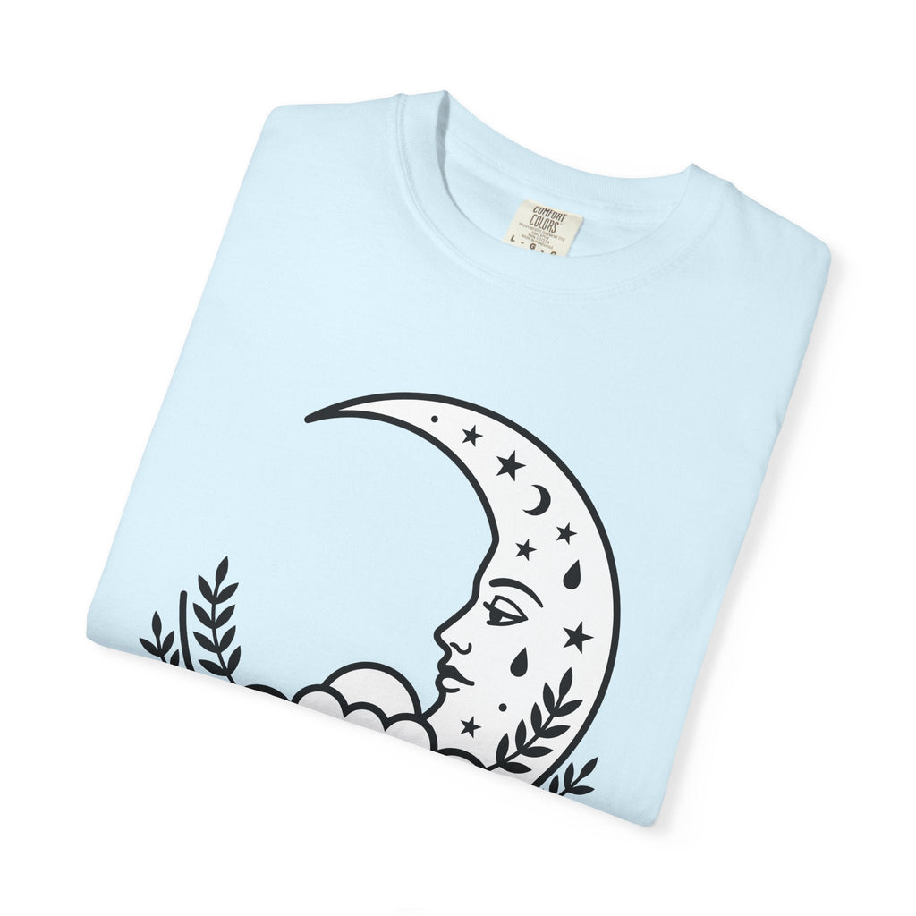 Lunar Face Shirt Boho Chic Space Gift Women Doodle Tee Moon product image 8
