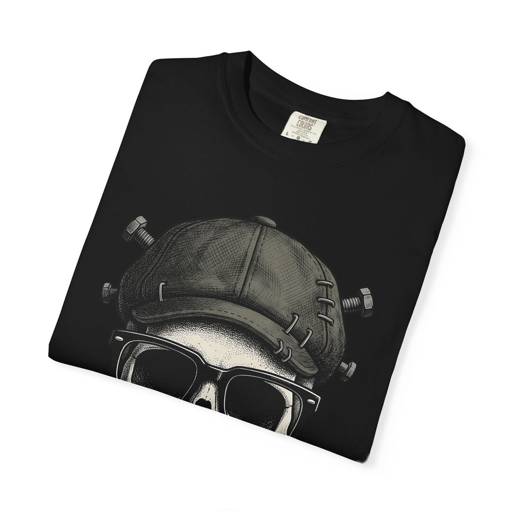 Skull Beanie Shirt Halloween Macabre Unisex Gift Skin Art product image 15