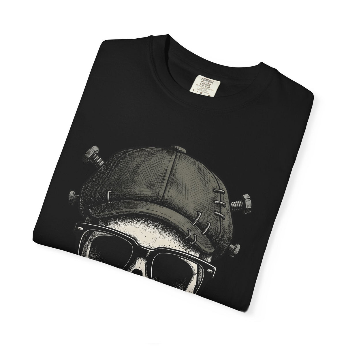 Skull Beanie Shirt Halloween Macabre Unisex Gift Skin Art product image 15