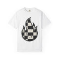 Plaid Fire Shirt Sports Motorsport Gift Women Worn Tee product image 1