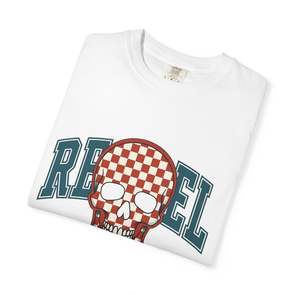 Gingham Skull Shirt America Music Gift Women Pop Art Tee product image 6