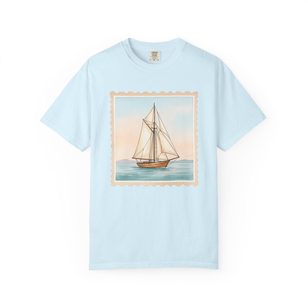 Sailboat Shirt Nautical Travel Unisex Gift Watercolor Tee product image 2