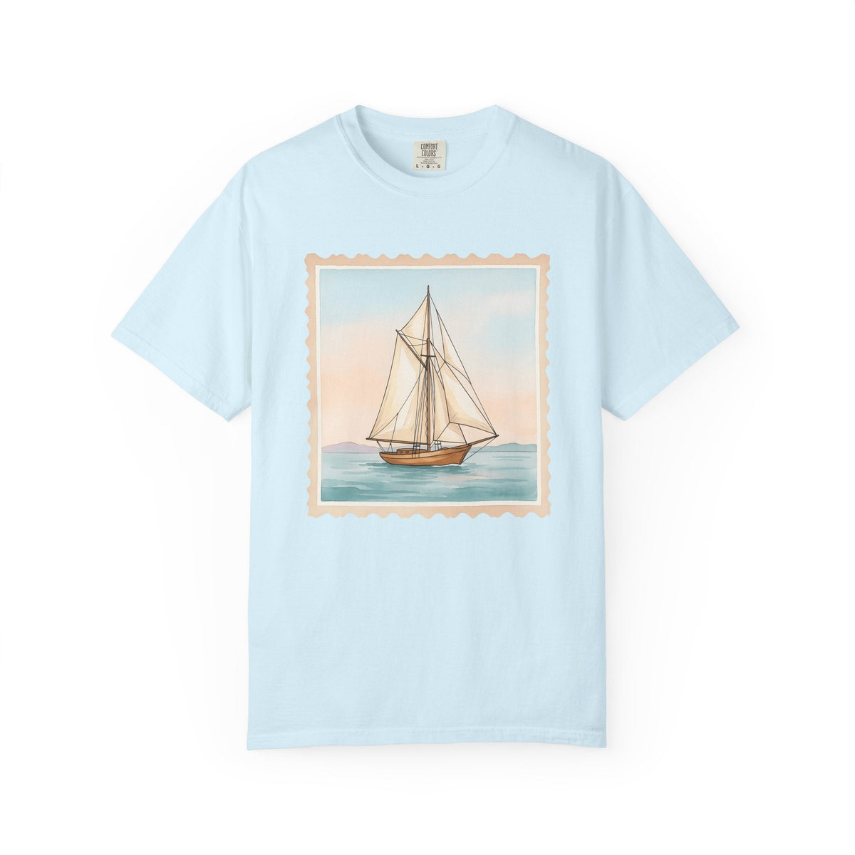 Sailboat Shirt Nautical Travel Unisex Gift Watercolor Tee product image 2