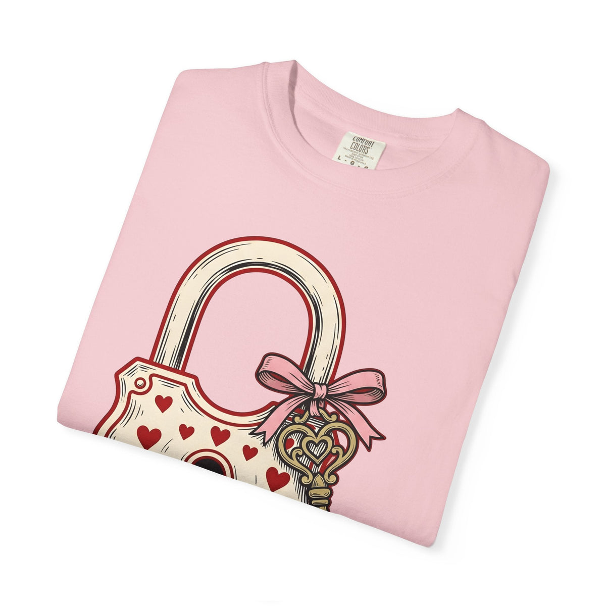 Love Lock Shirt Valentine Partner Unisex Gift Retro Tee product image 11