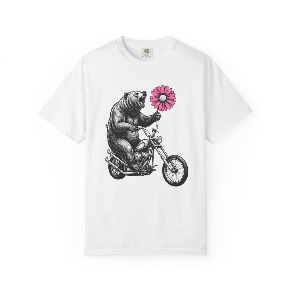 Bear Motorcycle Shirt St Valentines Day Animal Unisex Gift product image 1