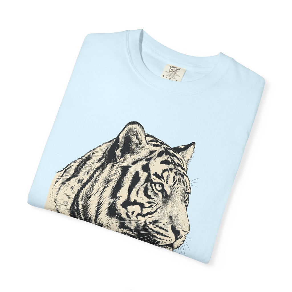 Tiger Head Shirt Animals Wildlife Gift Women Line Art Tee product image 8