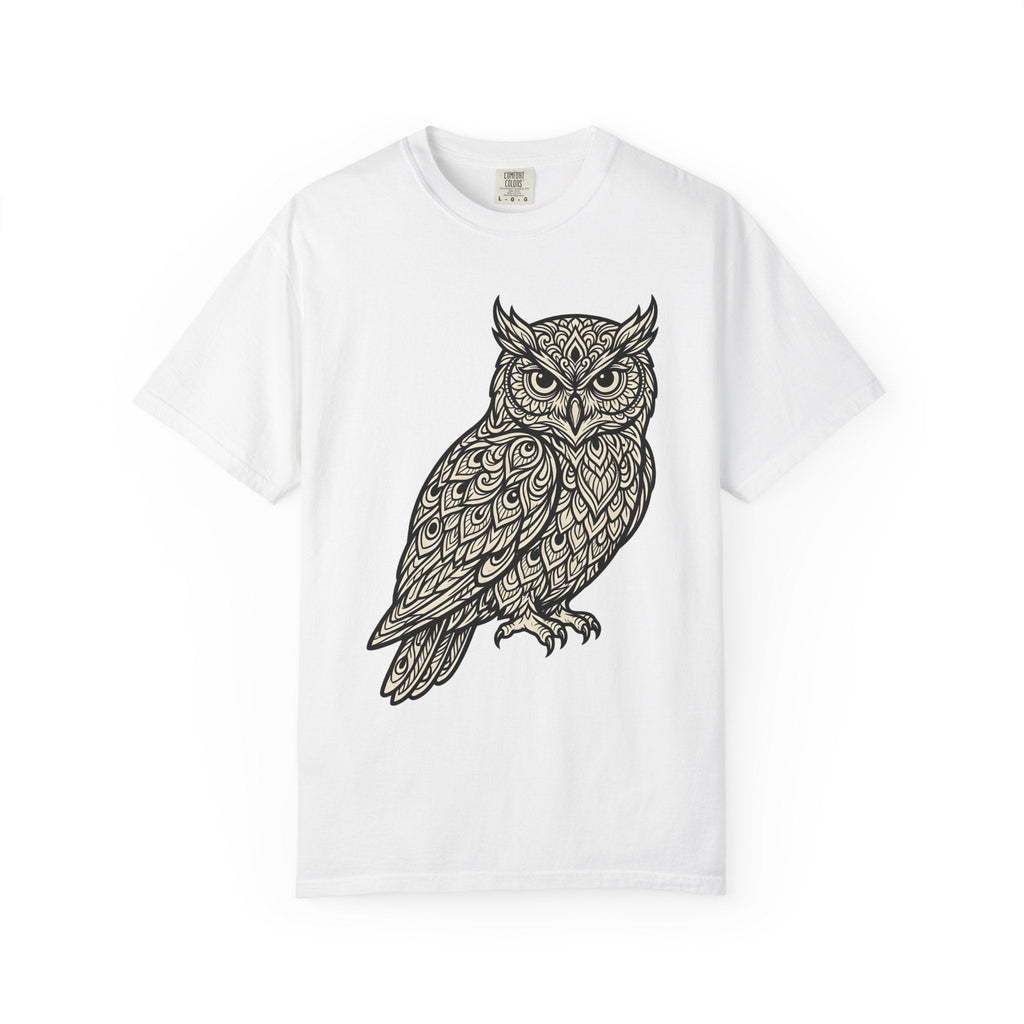 Owl Design Shirt Animals Wildlife Unisex Gift Bohemian Tee product image 1
