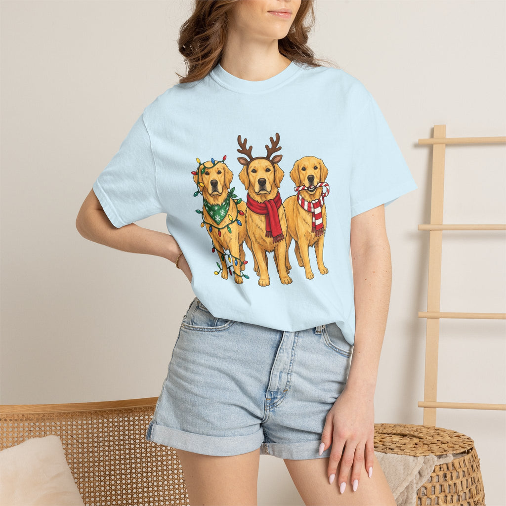 Retriever Dog Shirt Christmas Pets Unisex Gift Sketch Tee product image 9