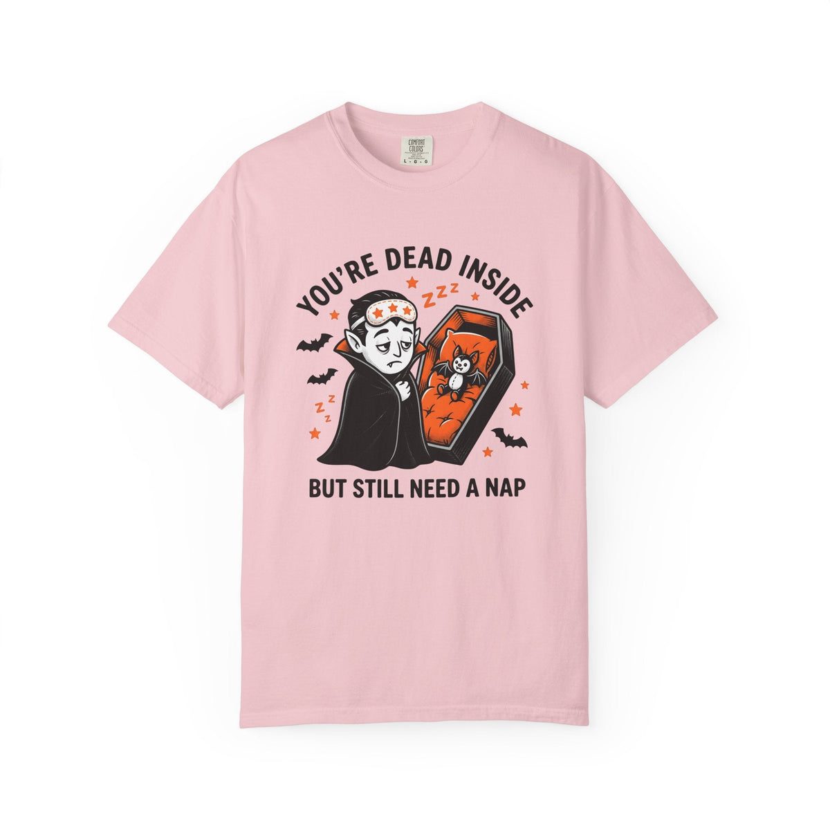 Vampire Comic Illustration T-Shirt – Spooky Halloween product image 3