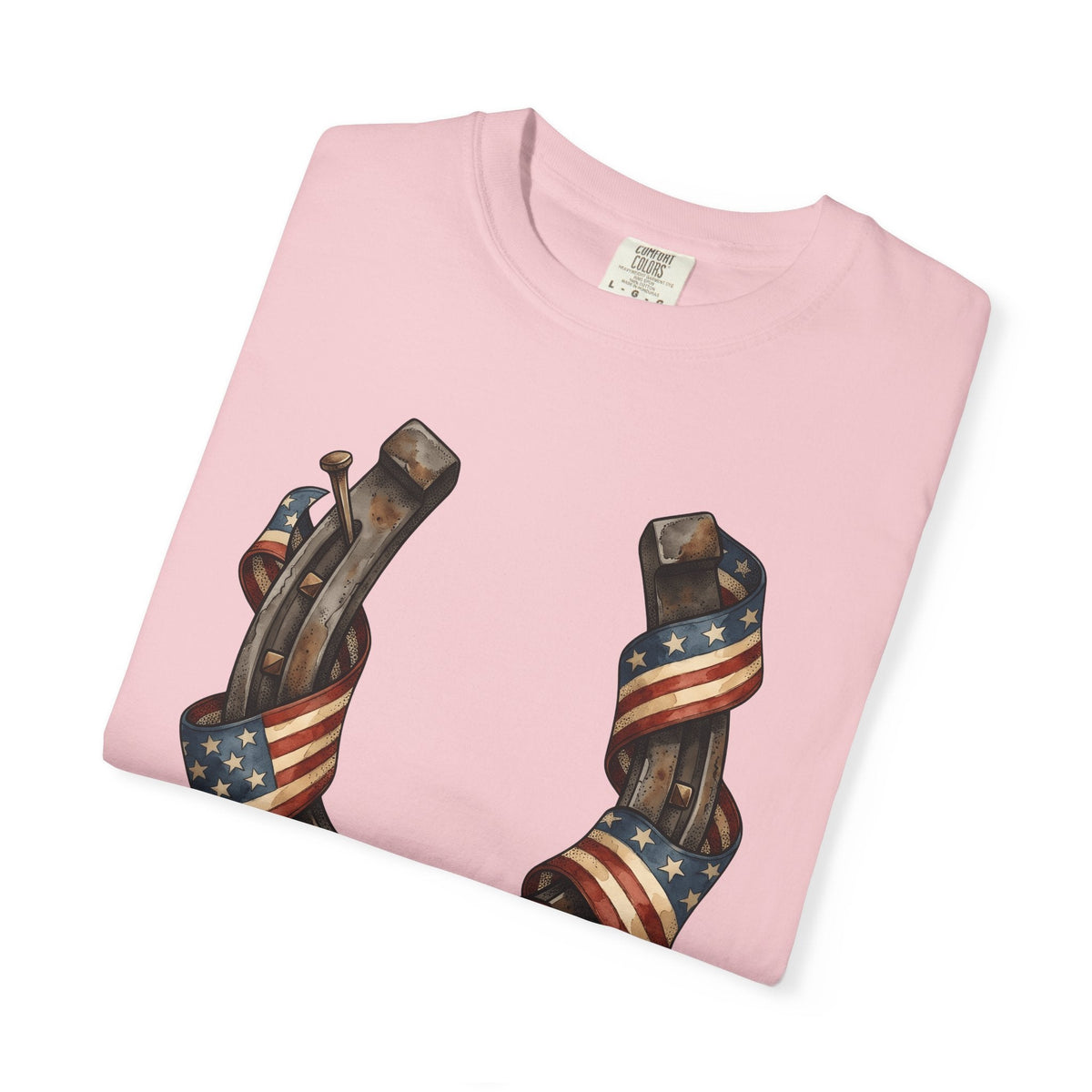 Horseshoe Flag Shirt America Patriotic Unisex Gift Rustic product image 11