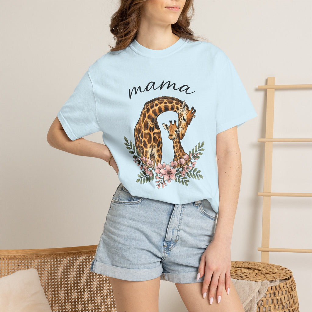 Giraffe Duo Shirt Moms Animals Gift for Women Hand Drawn product image 9