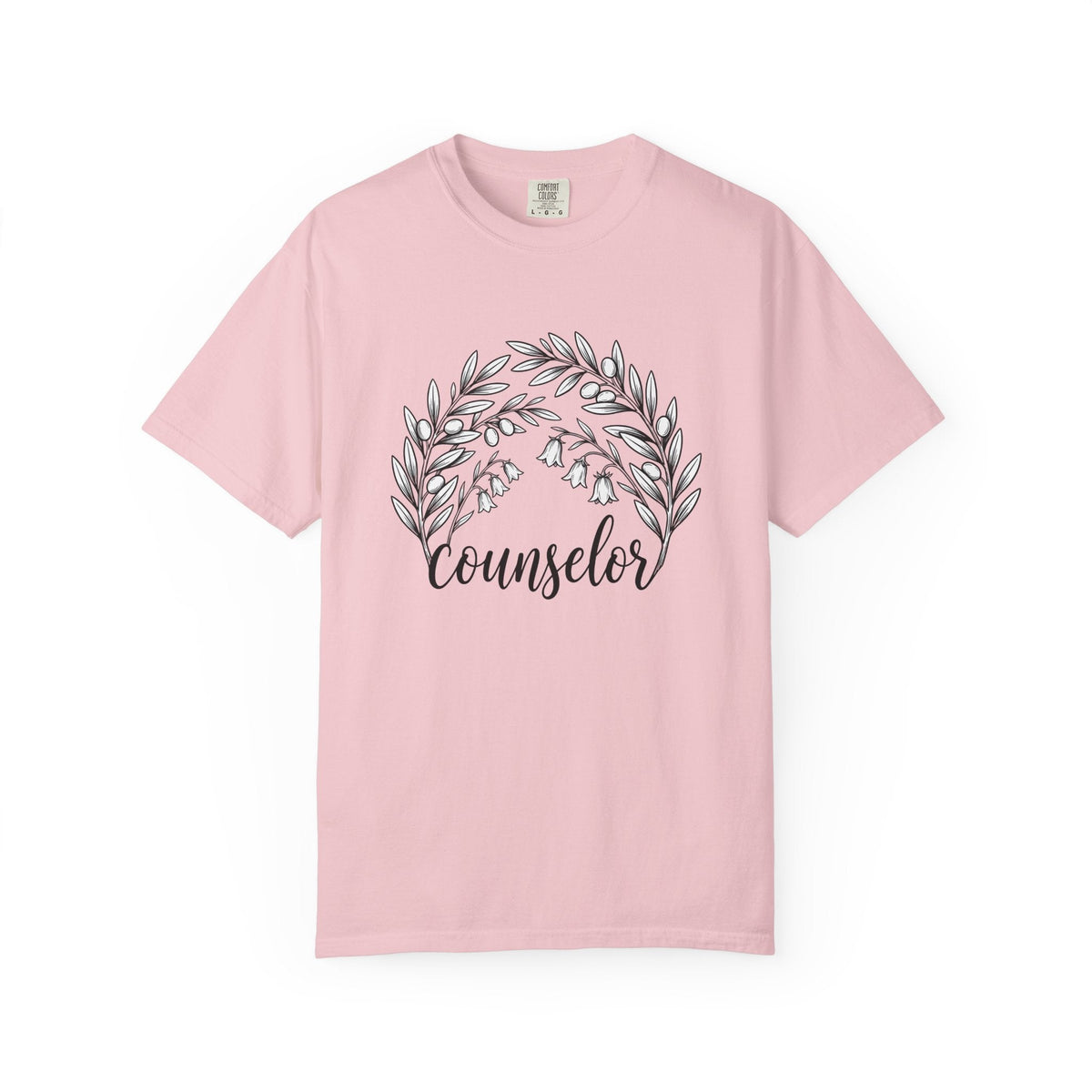 Botanical Wreath Shirt Counselor Floral Unisex Gift Hand product image 3