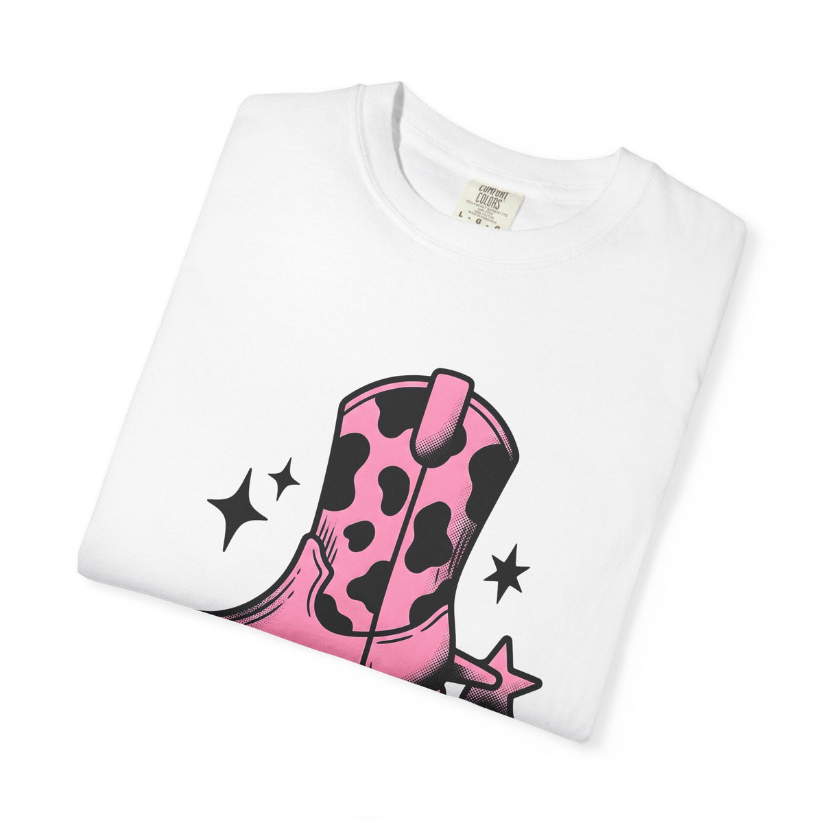 Leather Boot Shirt Cowgirl Ranch Gift for Women Comic Tee product image 5