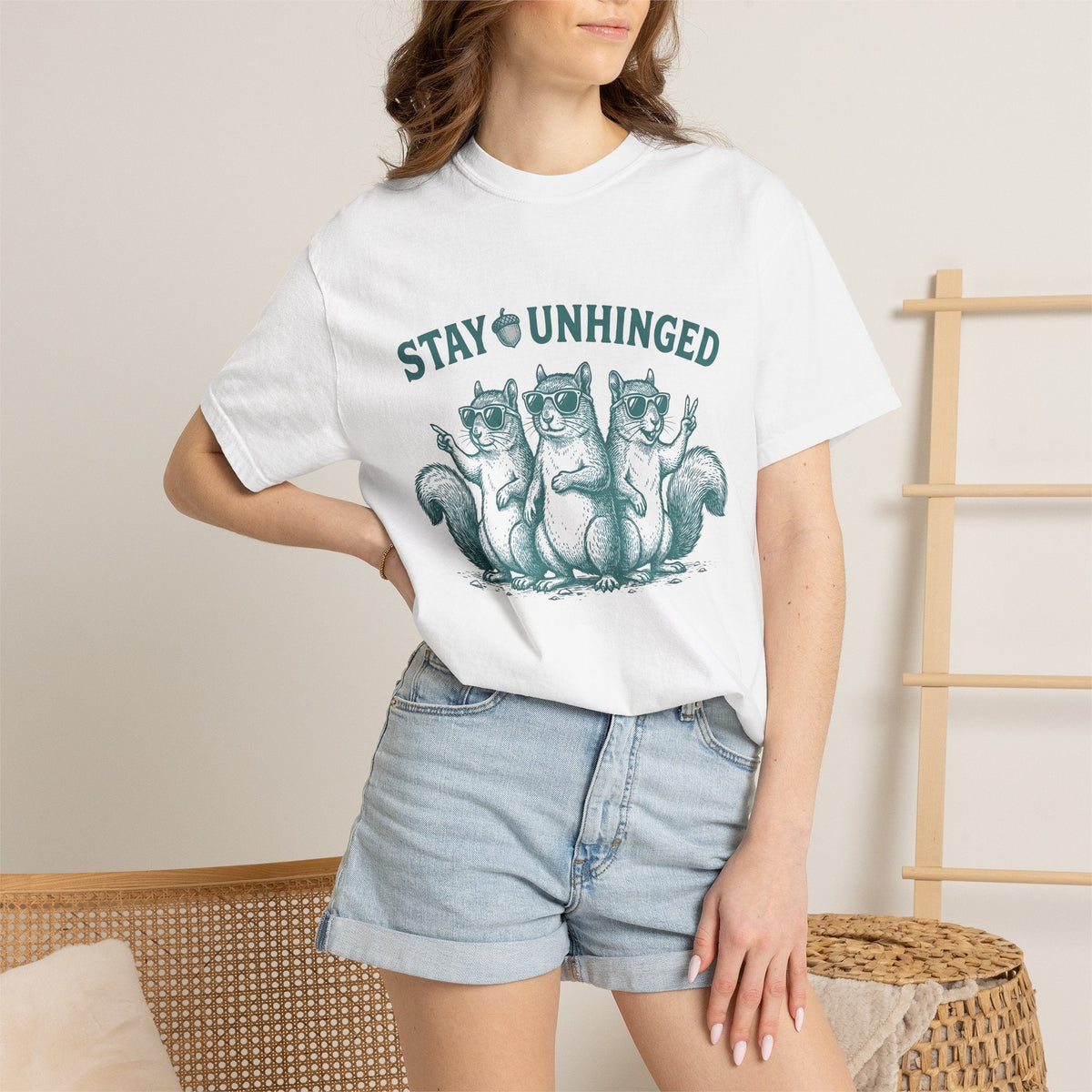 Squirrel Trio Shirt Funny Animal Unisex Gift Hand Drawn Tee product image 6