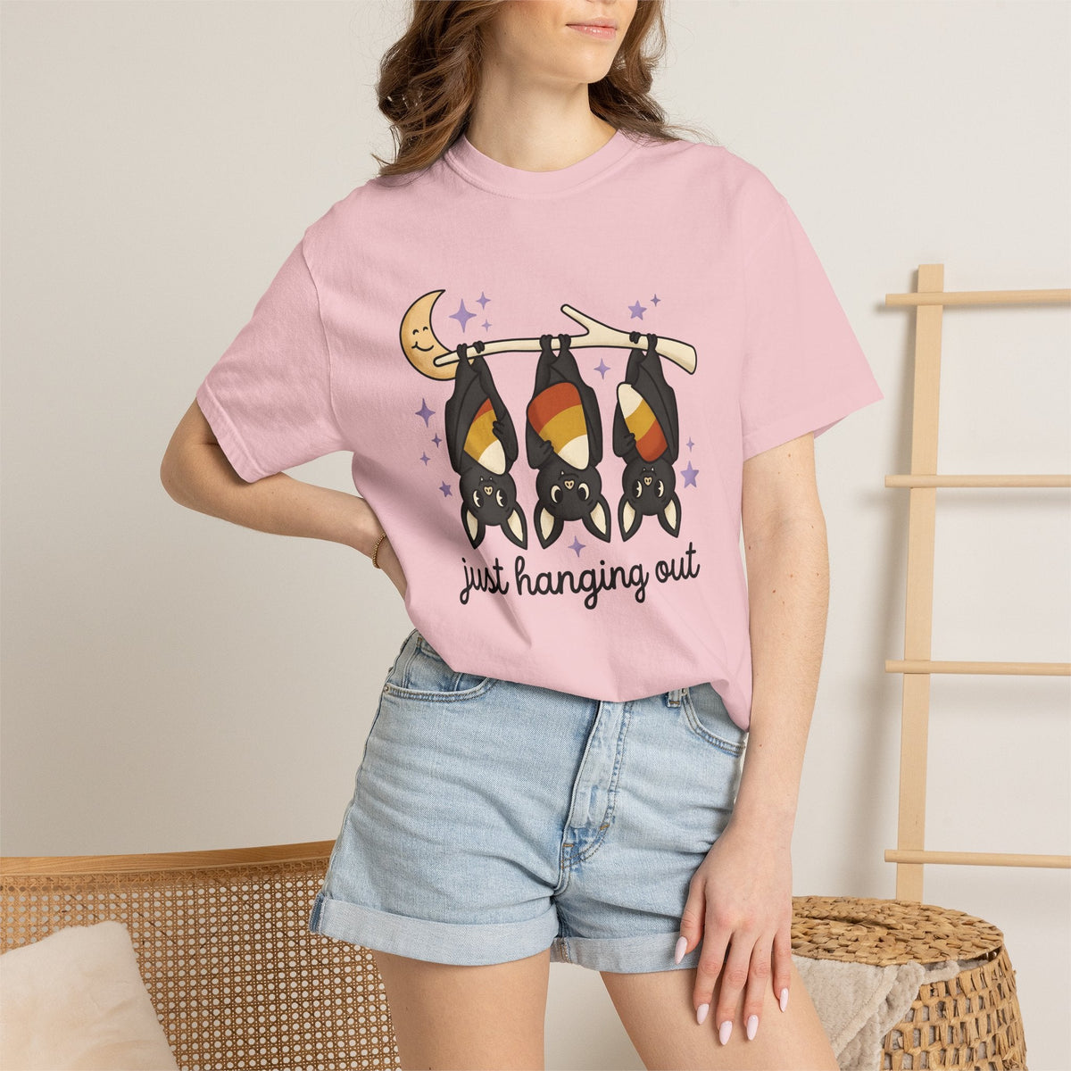 Bat Candy Corn Shirt Halloween Animal Unisex Gift Cute Tee product image 13
