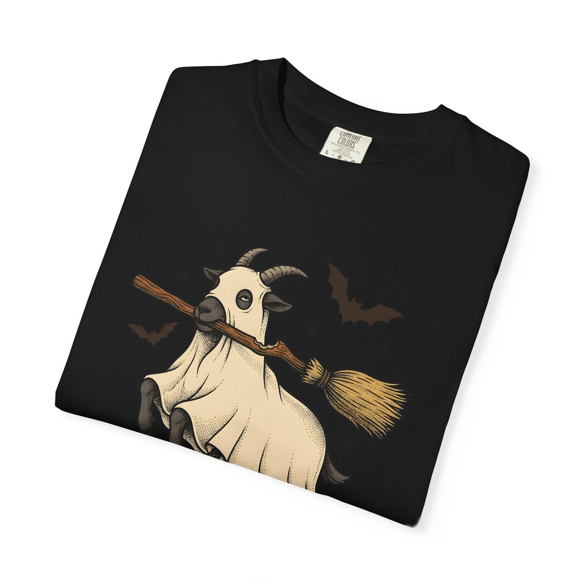 Goat Mask Shirt Halloween Barnyard Unisex Gift Old School product image 15