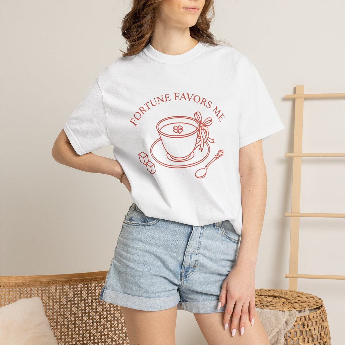 Tea Mug Shirt St Patrick's Day Fortune Unisex Gift Sketch Tee Mug T-Shirt Lucky