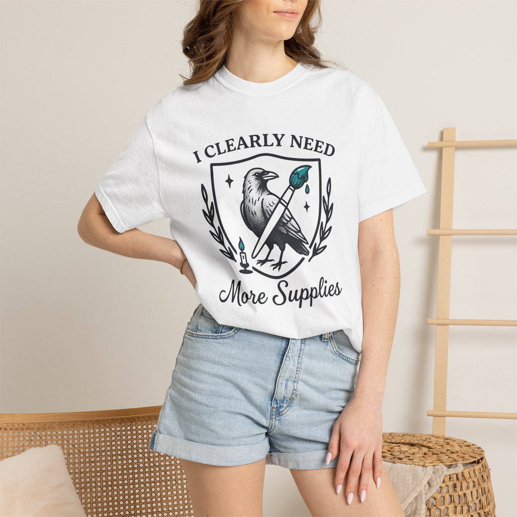 Carrion Bird Paintbrush Shirt Funny Painting Unisex Gift product image 6
