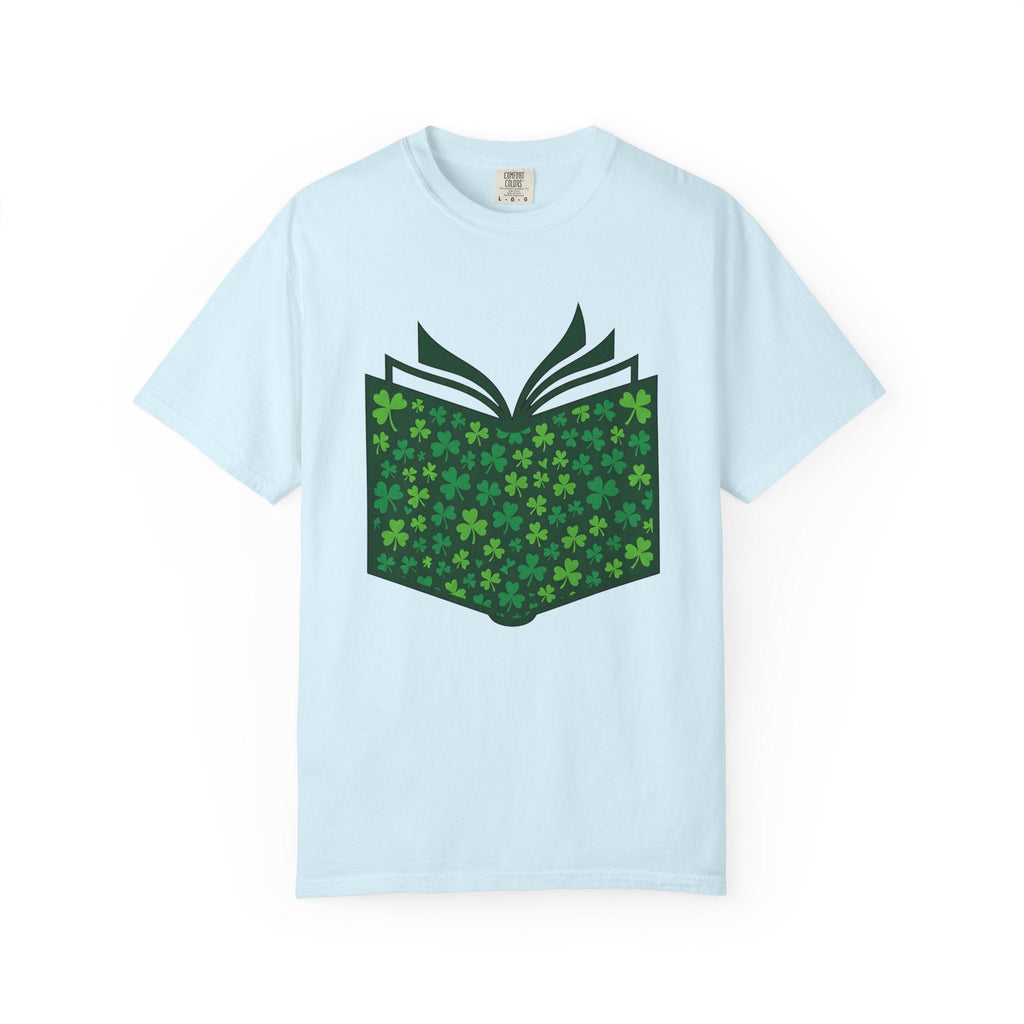 Lucky Shamrock Book Vintage T-Shirt – Bookish St Patrick's product image 2