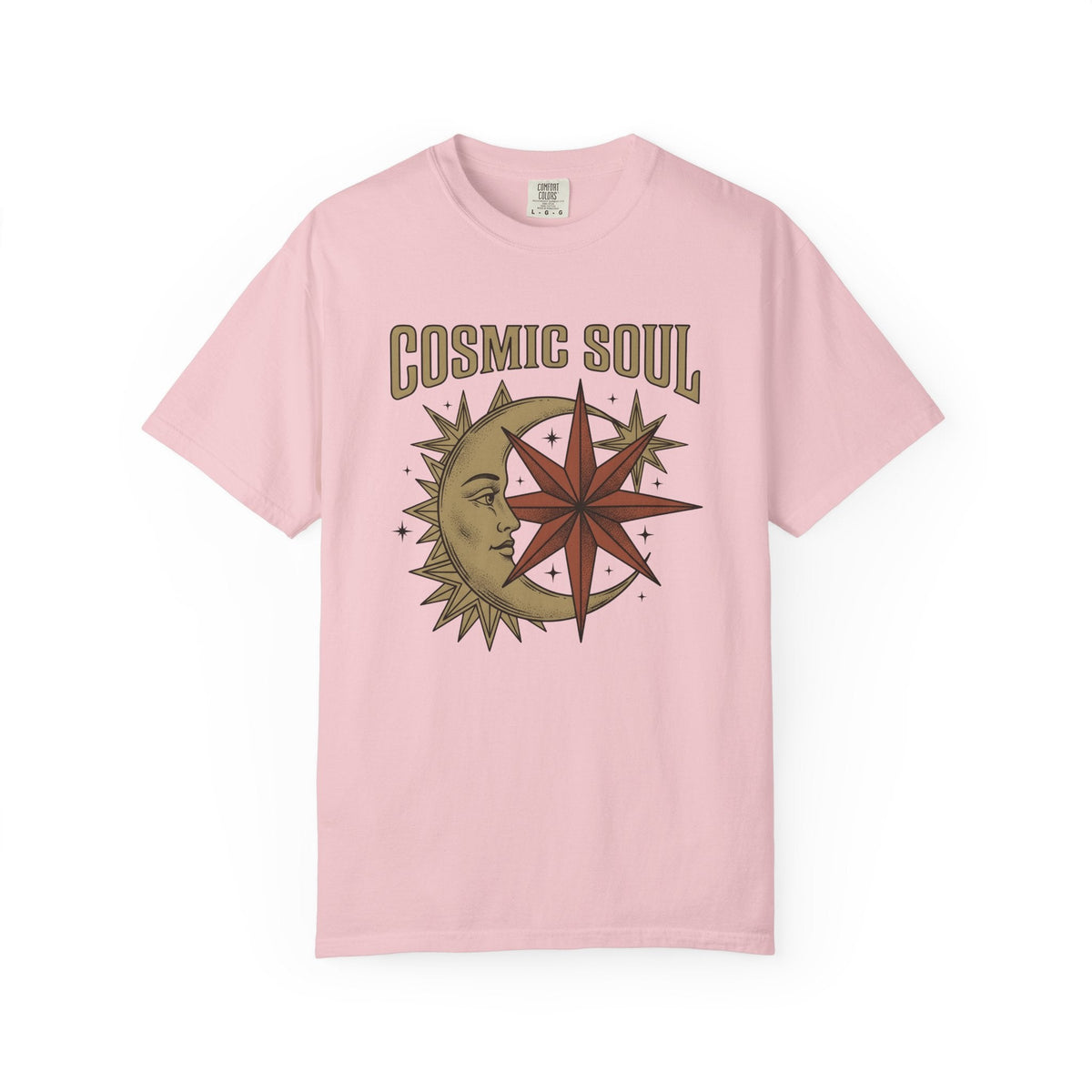 Moon Star Face Shirt Boho Chic Zodiac Unisex Gift Hand product image 3