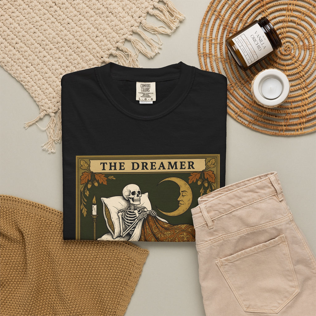 Skeleton Bed Shirt Boho Chic Gothic Unisex Gift Vintage Tee product image 16