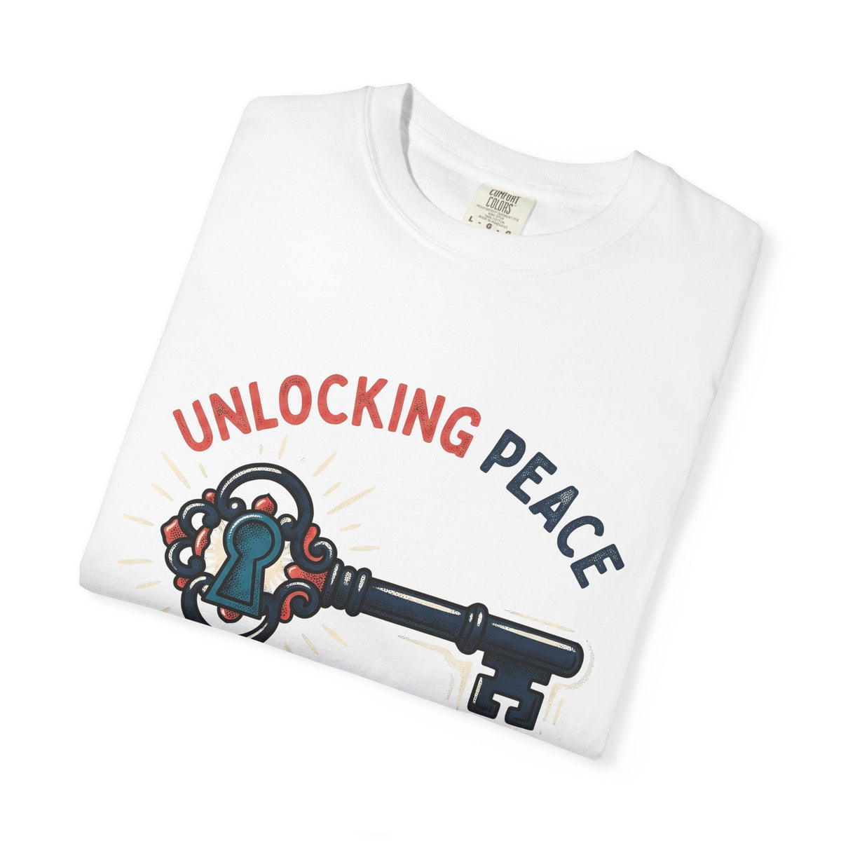 Vintage Key Shirt Boho Chic Spiritual Unisex Gift Hand product image 5