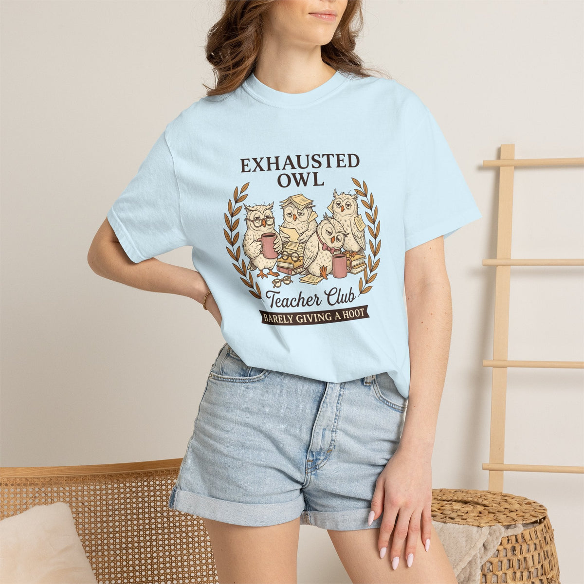 Sleepy Owls Line Art T-Shirt – Funny Teacher Educator product image 9
