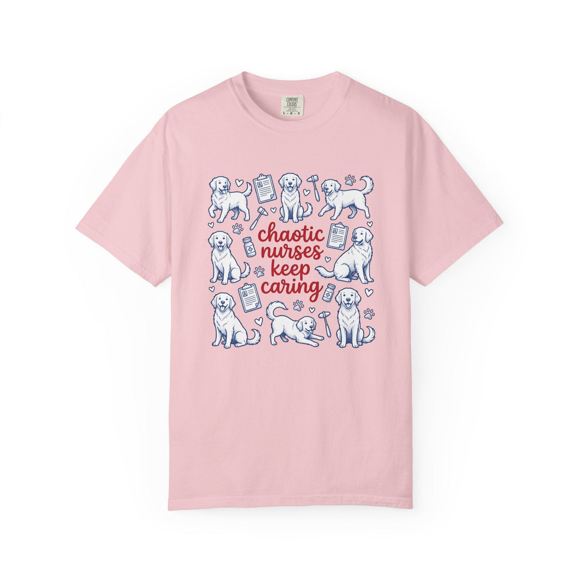 Golden Retrievers Doodle T-Shirt – Nurse Dog Lover Cartoon product image 3
