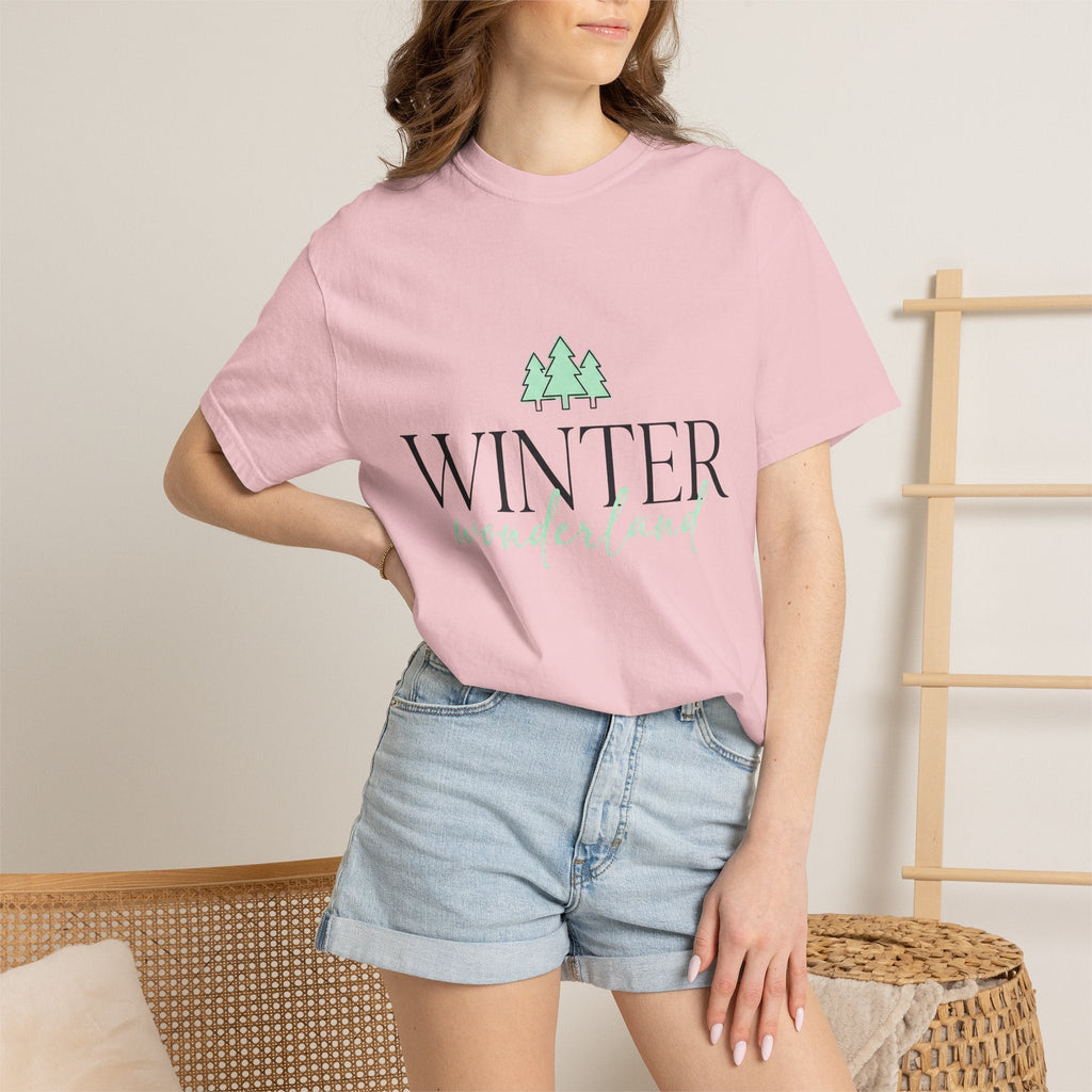 Spruce Trees Shirt Holiday Frost Unisex Gift Plain Tee product image 12