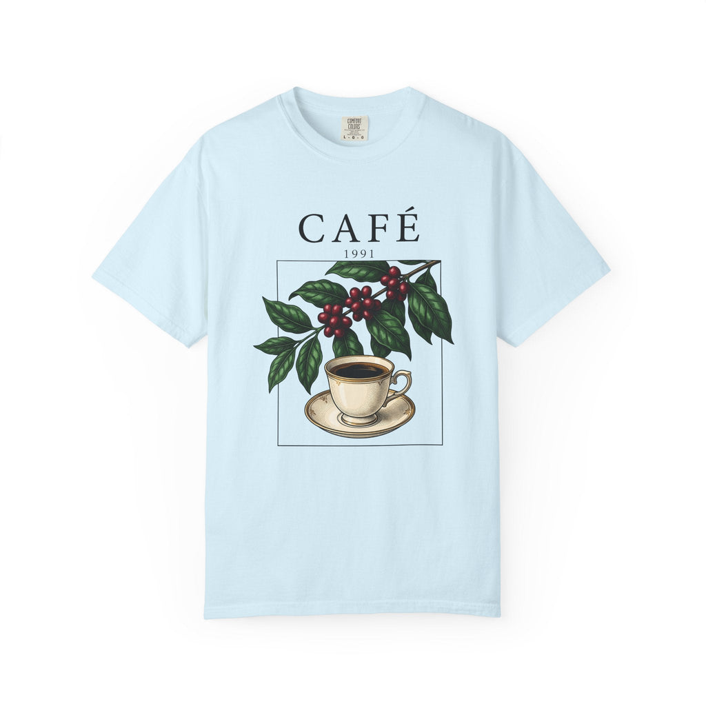 Espresso Cup Shirt Coffee Floral Unisex Gift Nostalgic Tee Coffee Mug T-Shirt