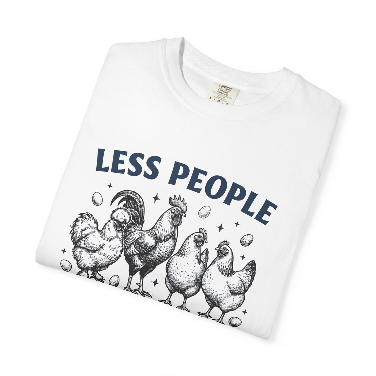Chicken Group Shirt Farm Unisex Gift Hand Drawn Tee Flock product image 5