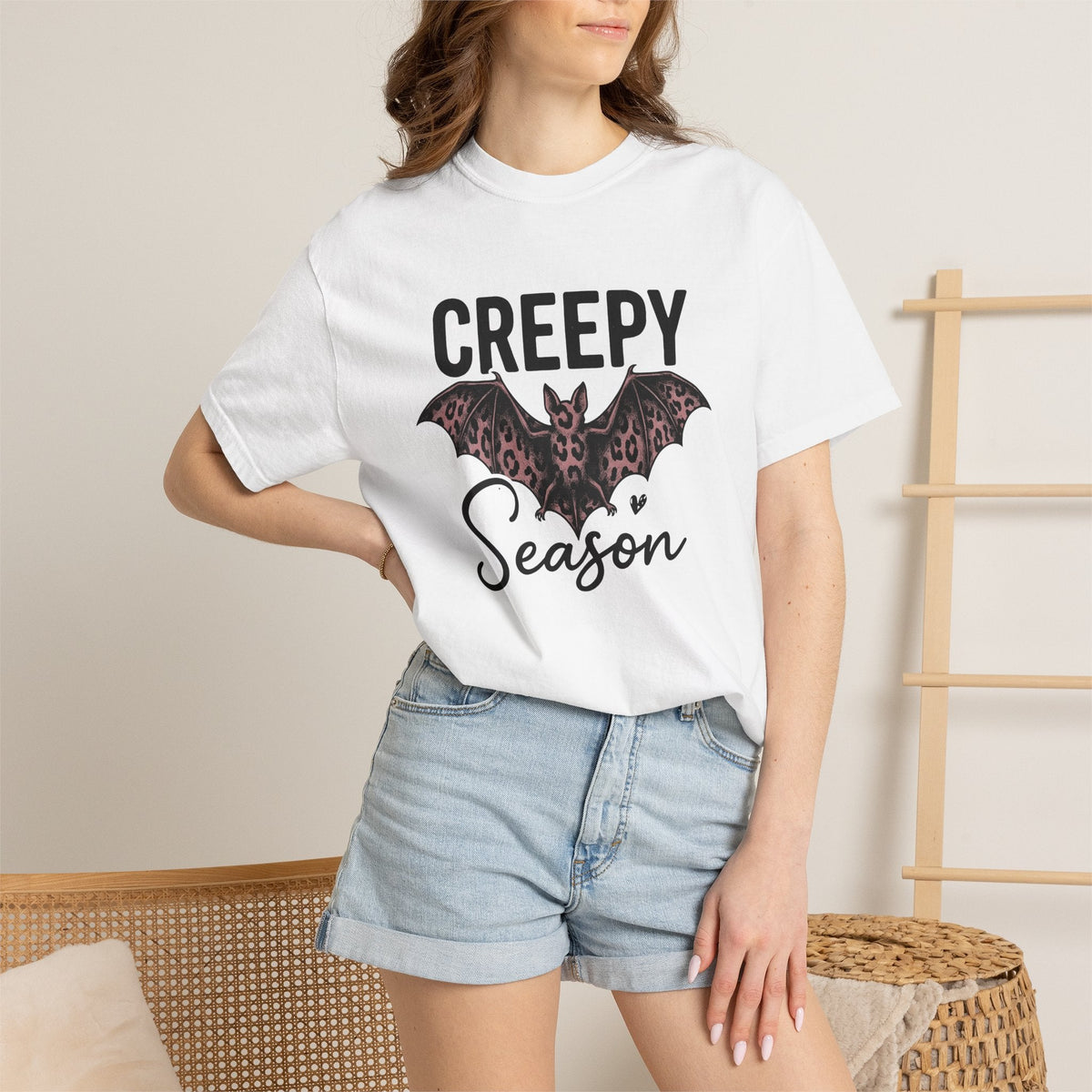 Bat Art Shirt Halloween Macabre Unisex Gift Line Tee product image 6
