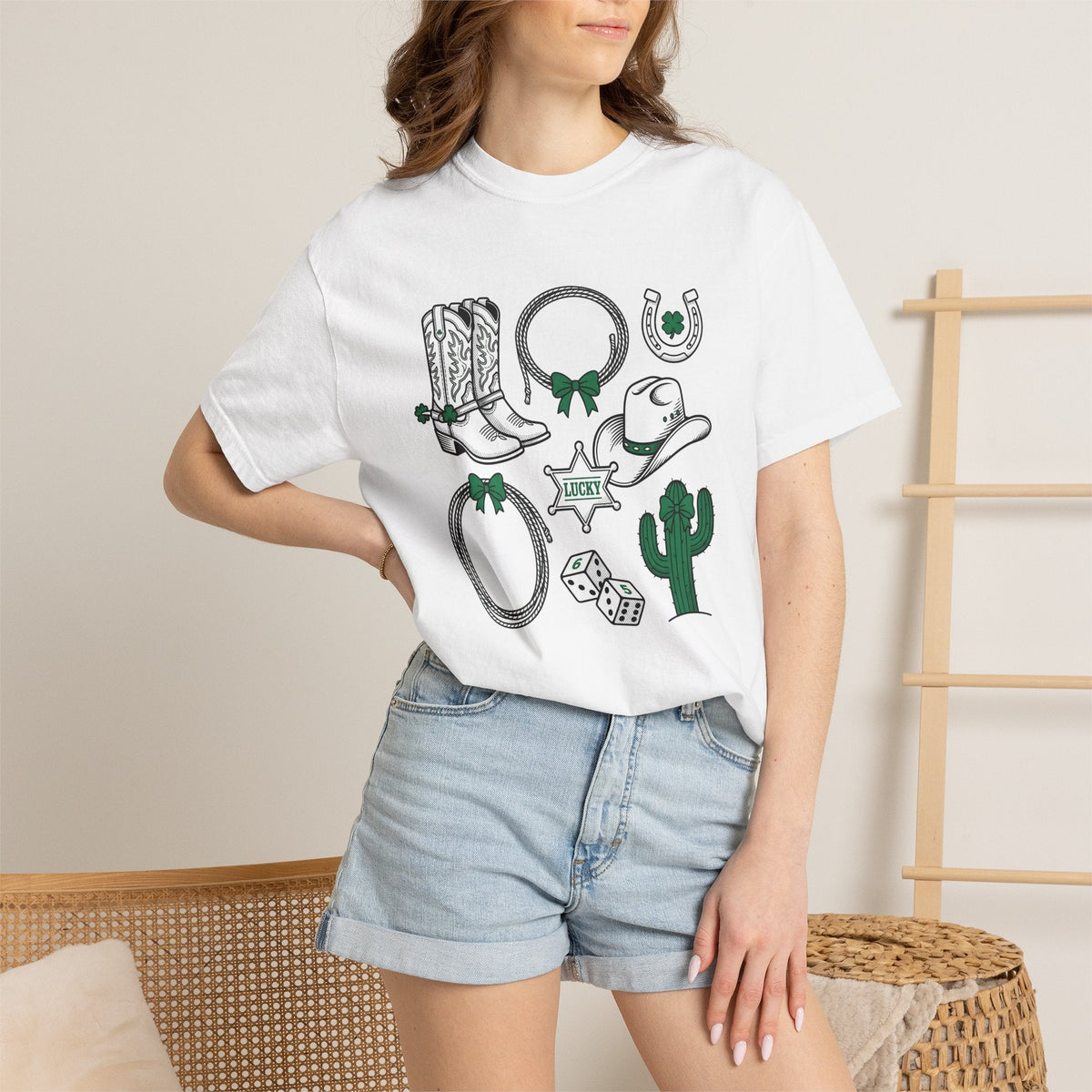 Cowboy Country Symbols Shirt St Patricks Day Rodeo Unisex product image 6