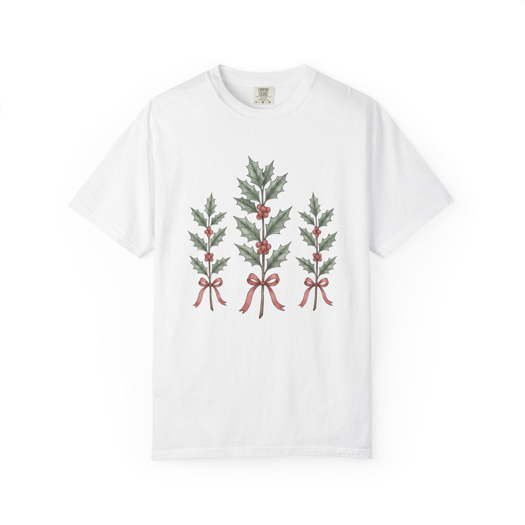 Festive Greenery Shirt Christmas Event Unisex Gift Leaf Art product image 1
