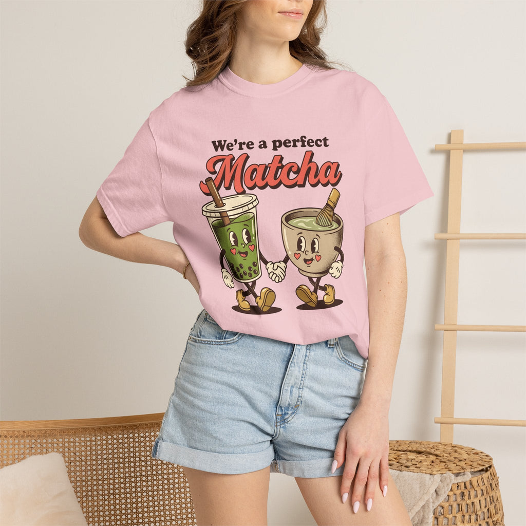 Matcha Tea Characters Shirt St. Valentine's Day Couple product image 12