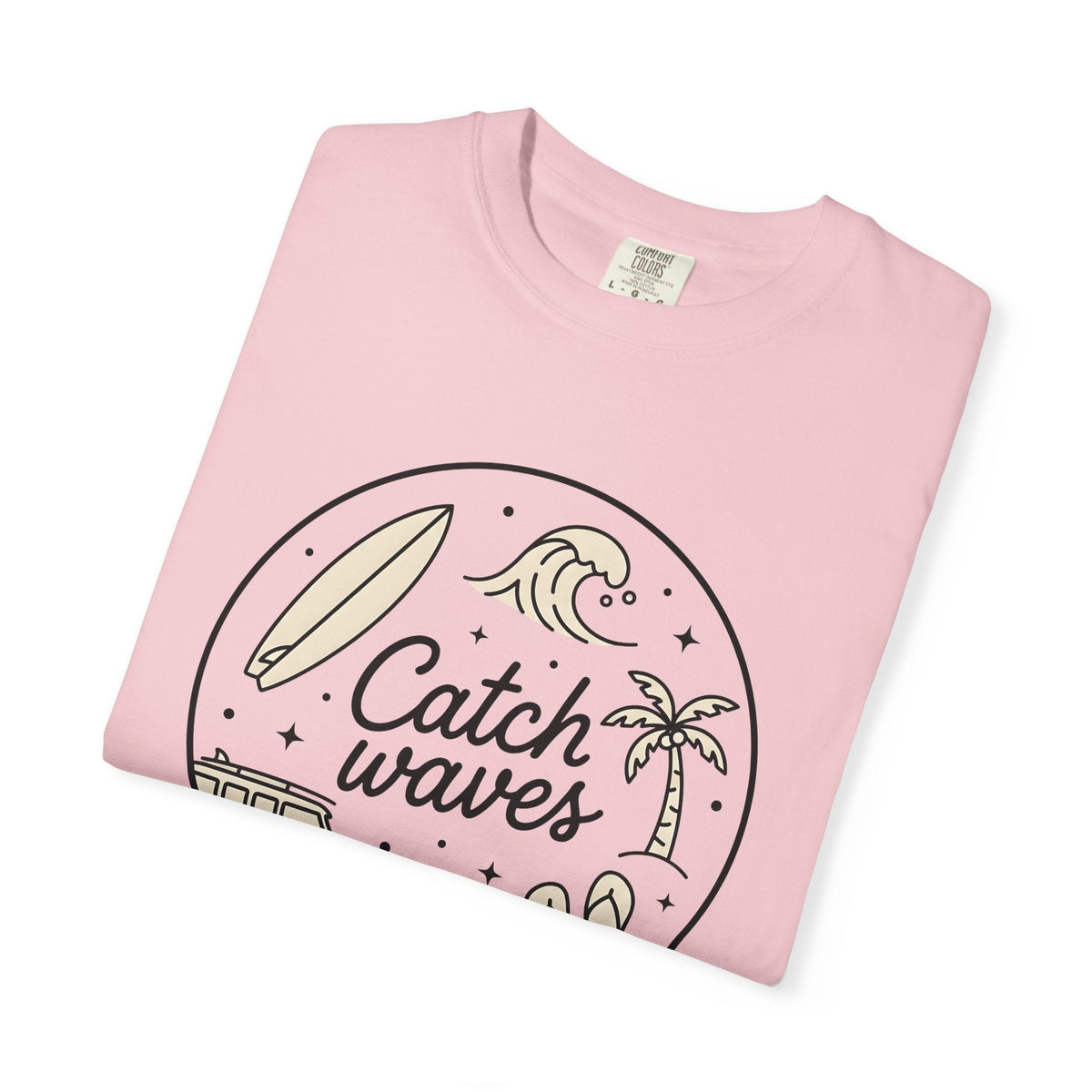 Surfboard Wave Shirt Surfing Beach Gift Women Line Art Tee product image 11