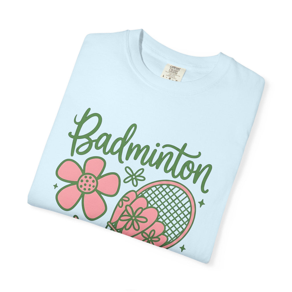 Badminton Racket Shirt Floral Unisex Gift Playful Tee product image 8