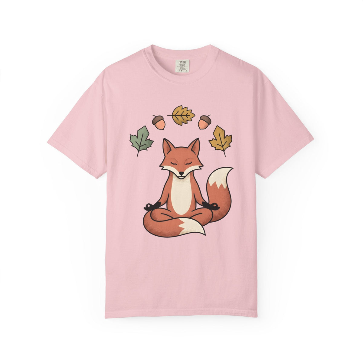 Calm Fox Shirt Yoga Enthusiast Pets Unisex Gift Cartoon Tee product image 3