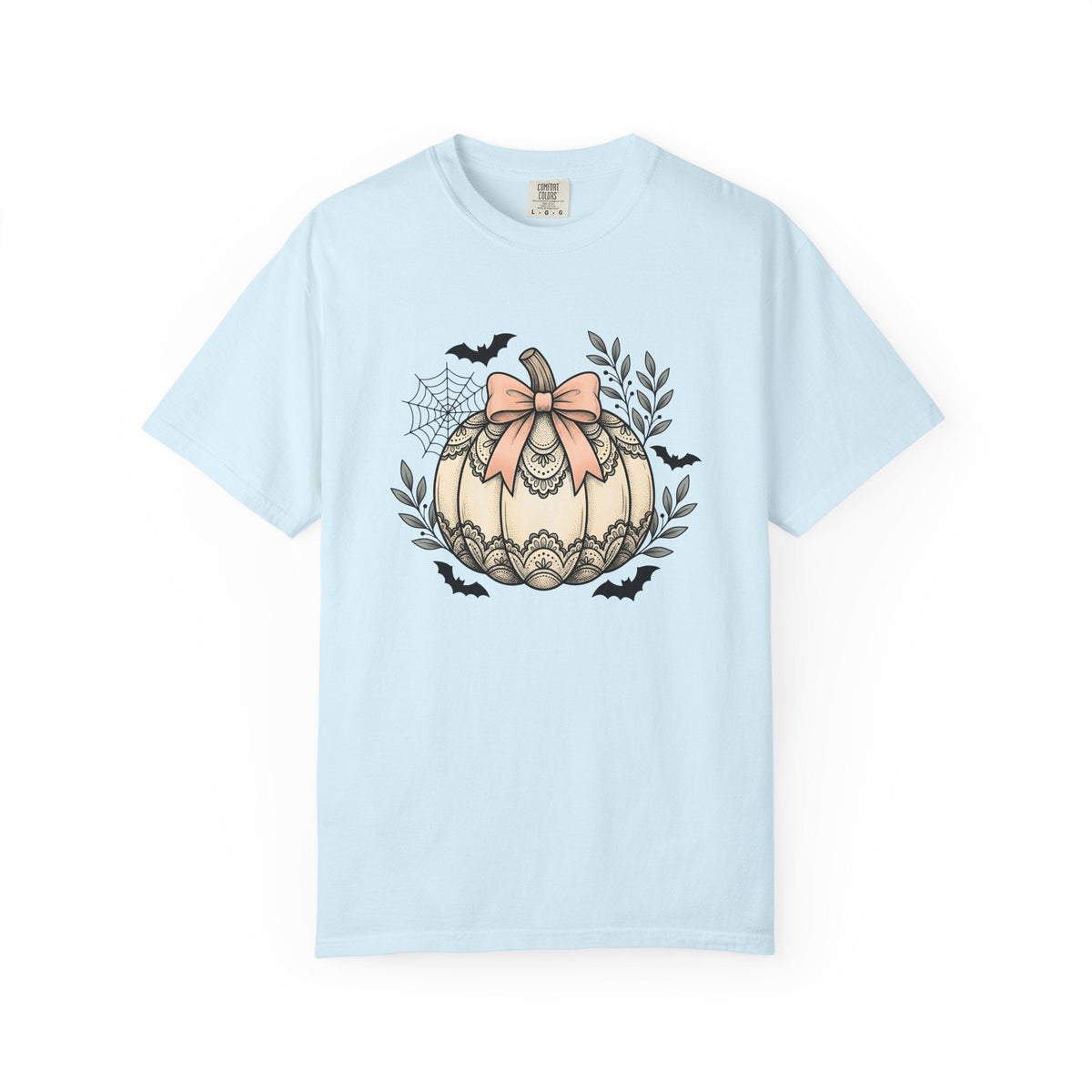 Lace Pumpkin Rustic T-Shirt – Fall Harvest Halloween product image 2