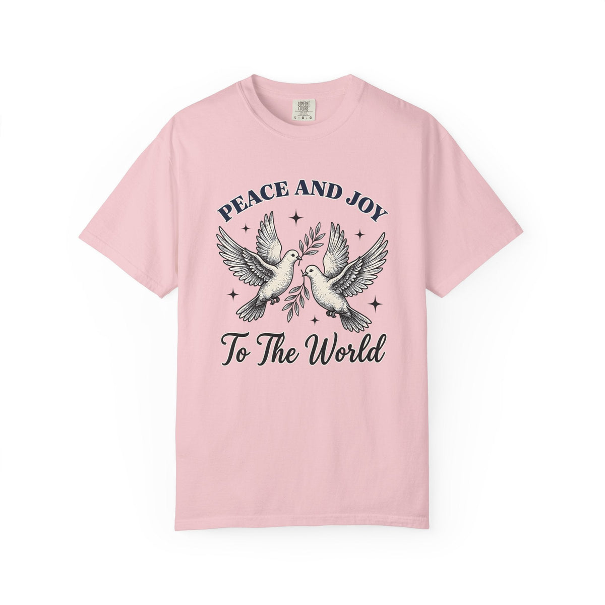 Dove Pair Shirt Christmas Peace Unisex Gift Vintage Tee product image 3