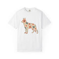 German Shepherd Puppy Shirt Dog Critters Unisex Gift Flower product image 1