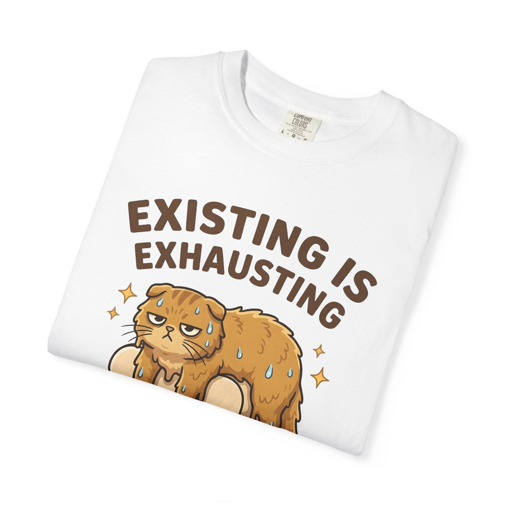 Relaxed Cat Shirt Comedy Gift Women Playful Tee Kitty product image 5