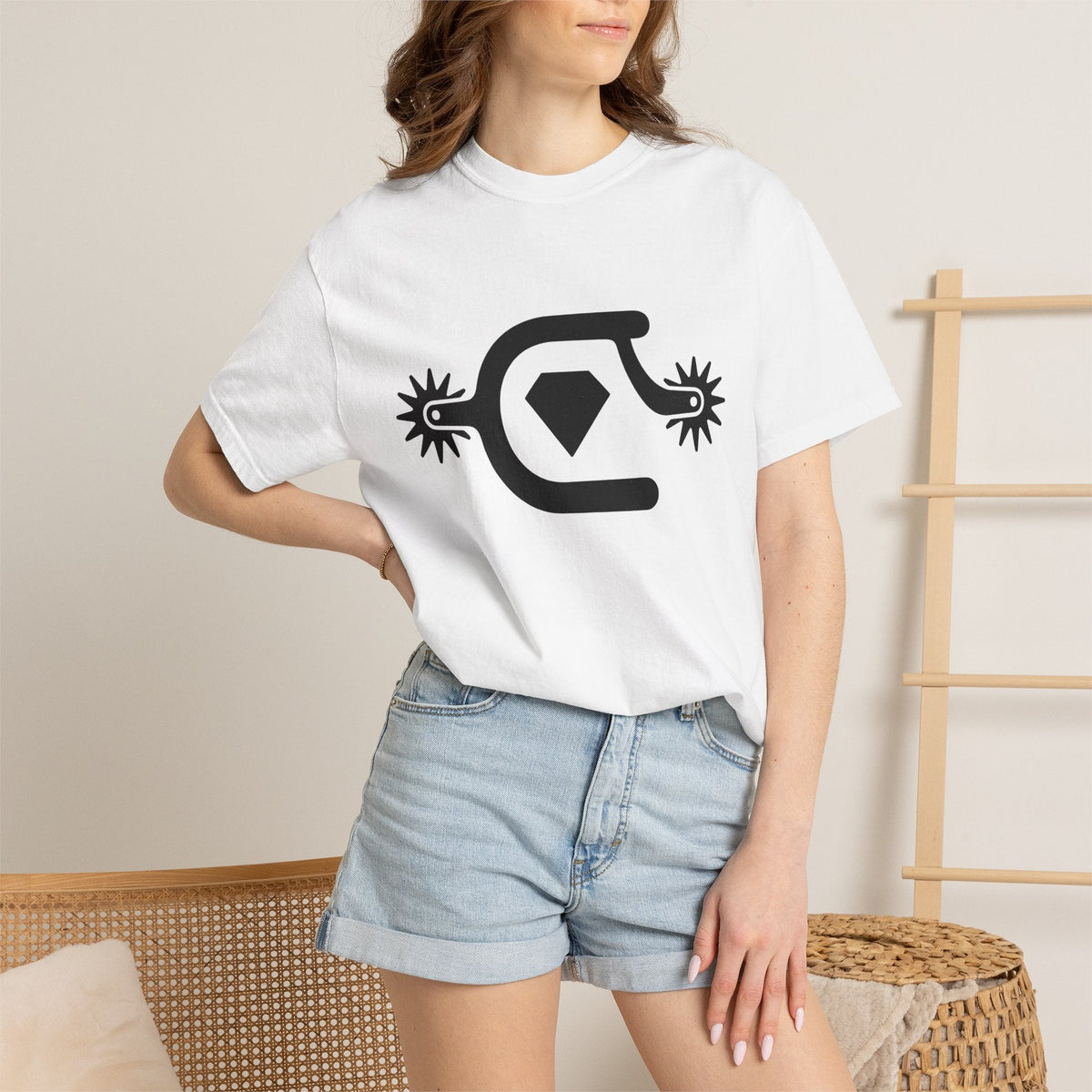 Cowboy Spurs Shirt Cowgirl Gift for Women Line Art Tee product image 6