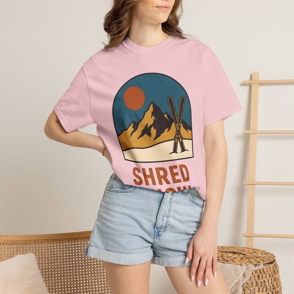 Alpine Skis Shirt Skiing Exploration Unisex Gift Hand Drawn product image 12