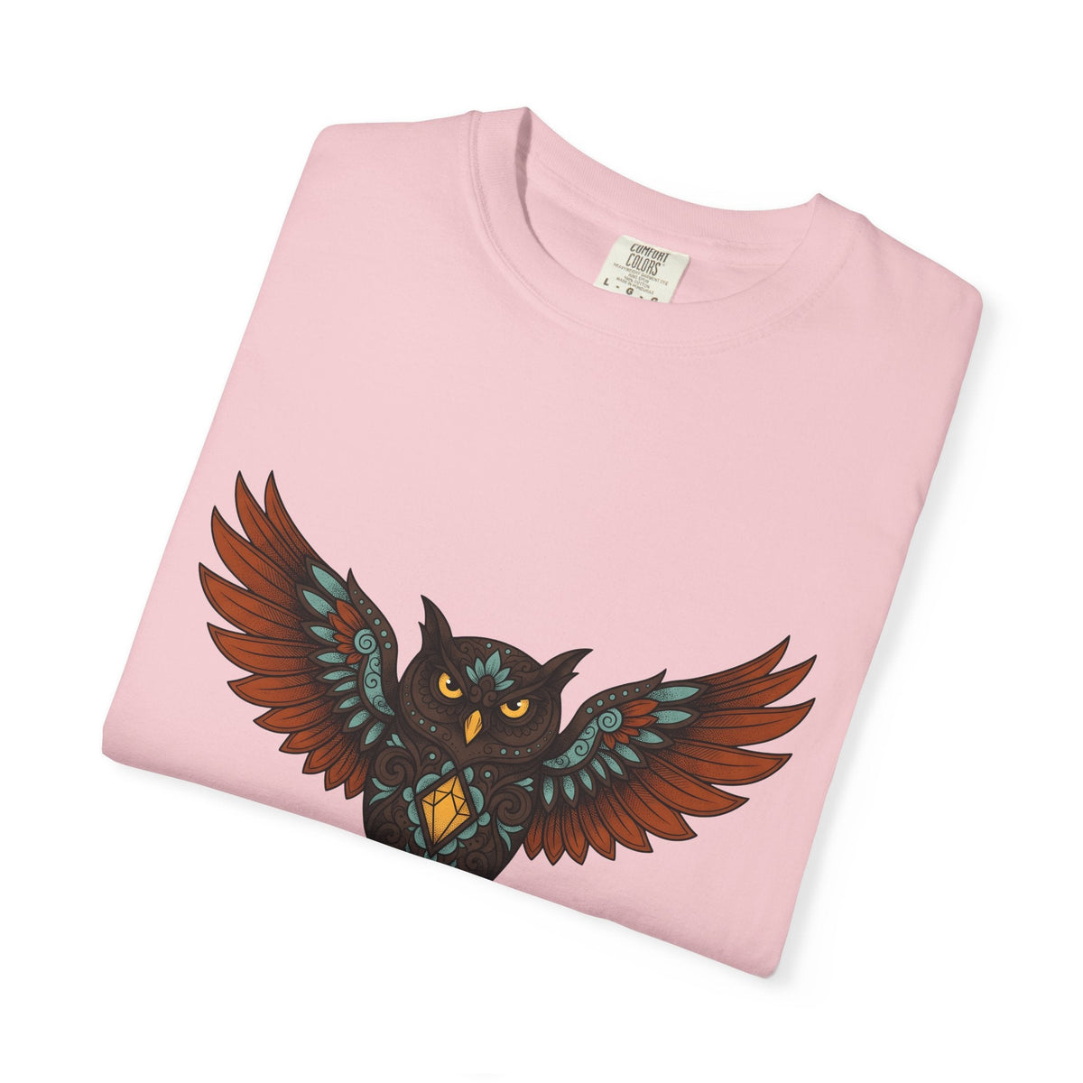 Owl Illustration Shirt Boho Chic Wildlife Unisex Gift product image 11