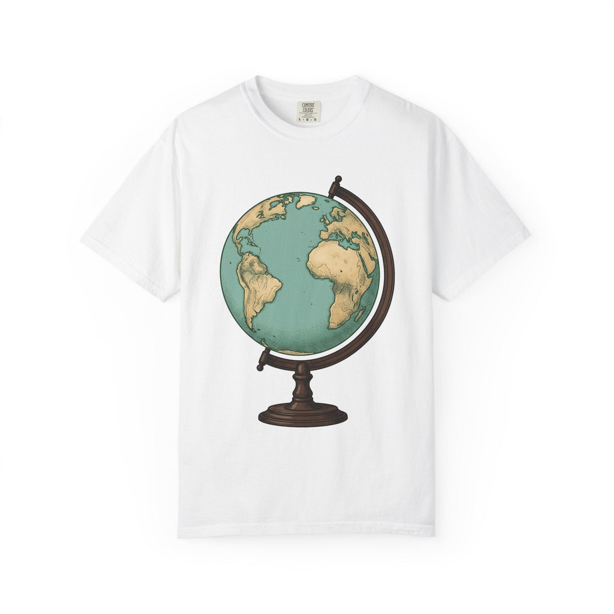 Earth Globe Shirt Travel Maps Unisex Gift Retro Tee World product image 1