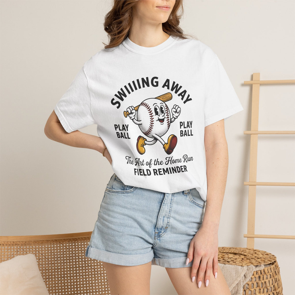 Baseball Character Shirt Sports Unisex Gift Cartoon Tee product image 6