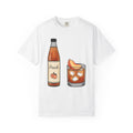 Peach Drink Shirt Fruit Food Unisex Gift Hand Drawn Tee product image 1