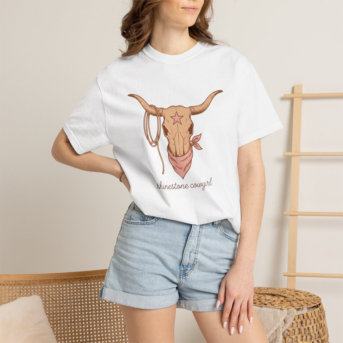 Steer Skull Shirt Cowgirl Livestock Gift for Women Cowboy product image 6