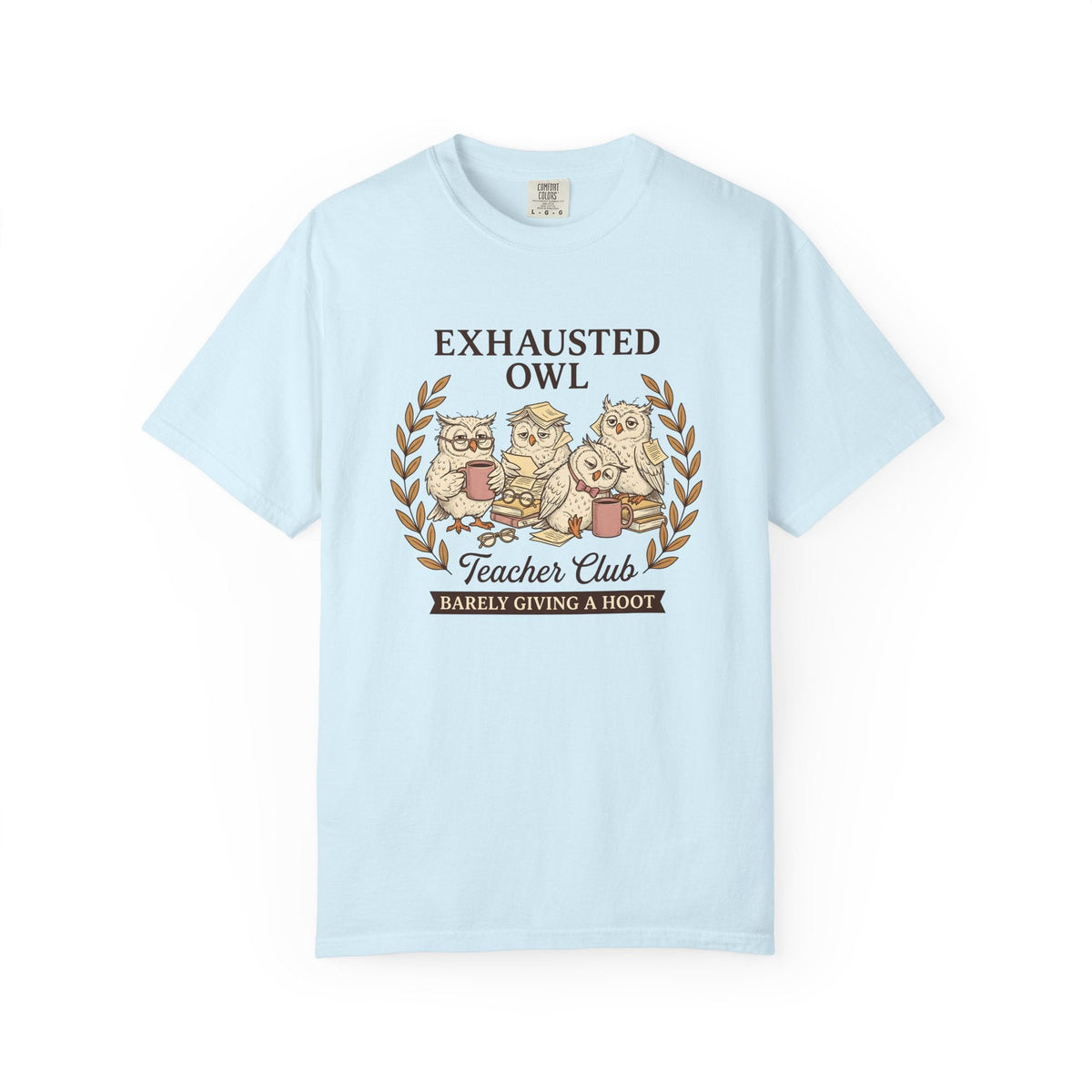 Sleepy Owls Line Art T-Shirt – Funny Teacher Educator product image 2